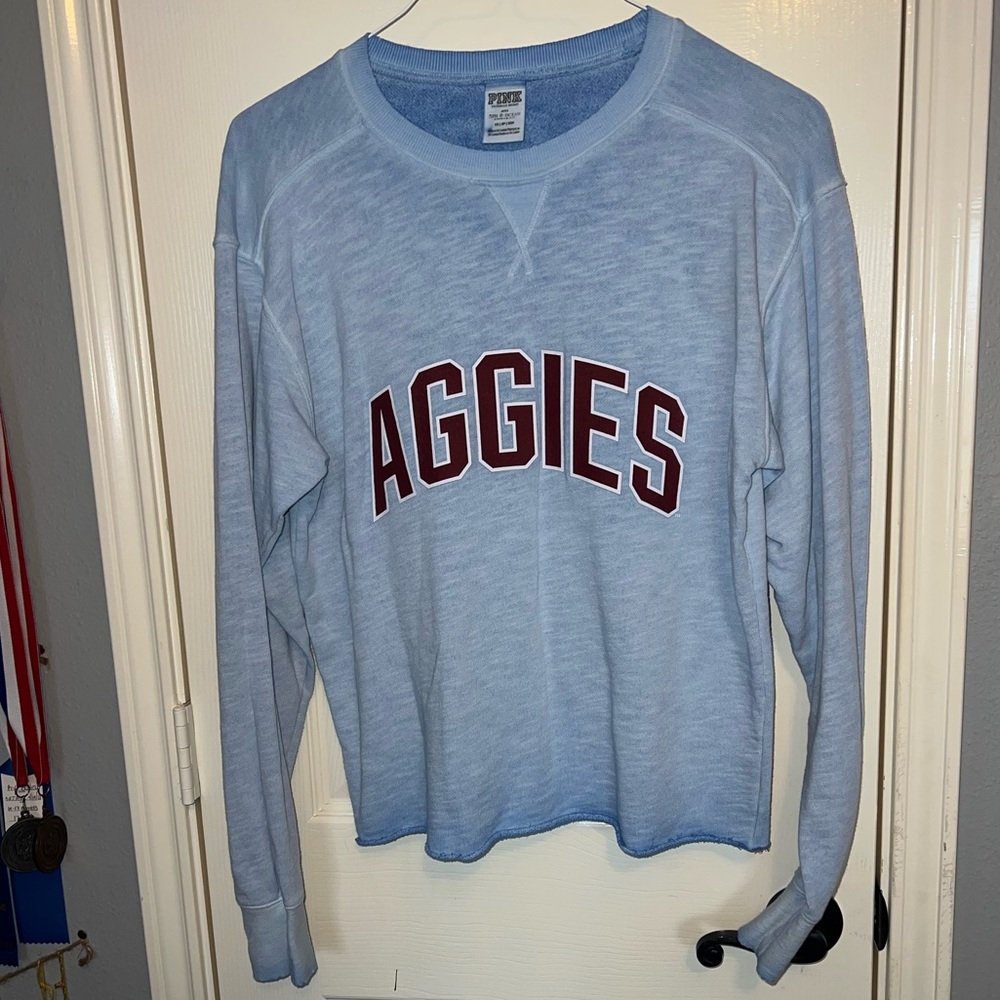 VS Pink Texas A&M/Aggies Light Oversized Sweatshirt